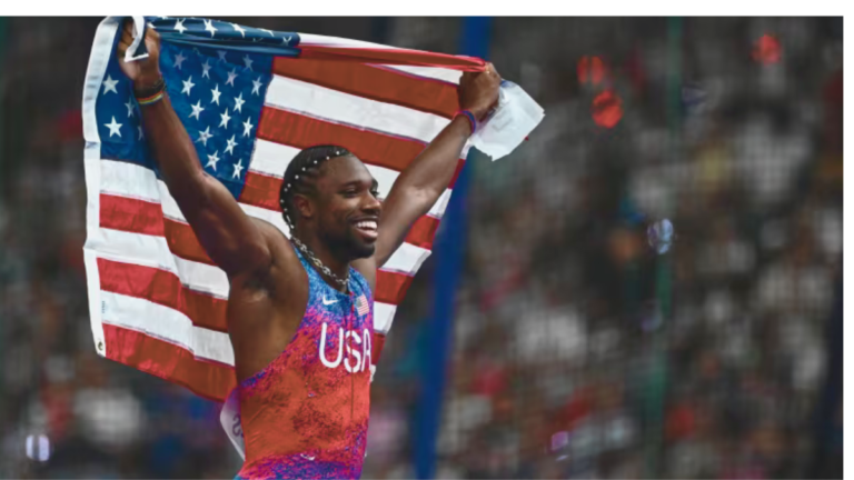 100-meter Olympic gold Noah Lyles